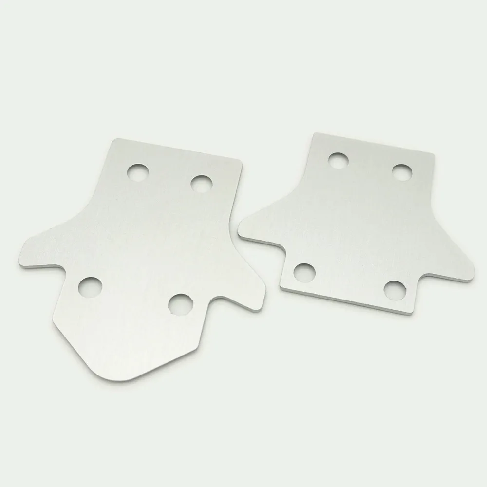 Aluminum Front and Rear Chassis Skide Plate Protect Plate Silver for Kyosho Inferno MP9 MP9e MP10 MP10e TKI1 TKI2 MP10T