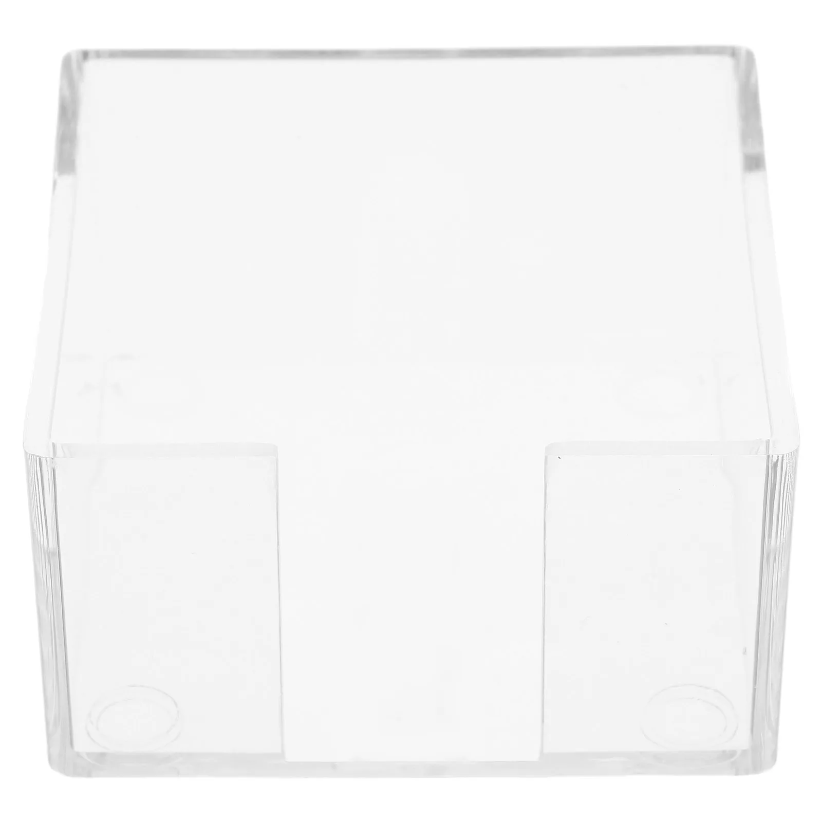Transparent Acrylic Note Holder Clear Desk Organizer for and Memo Pads Home Office Note Pad Holders for Desk