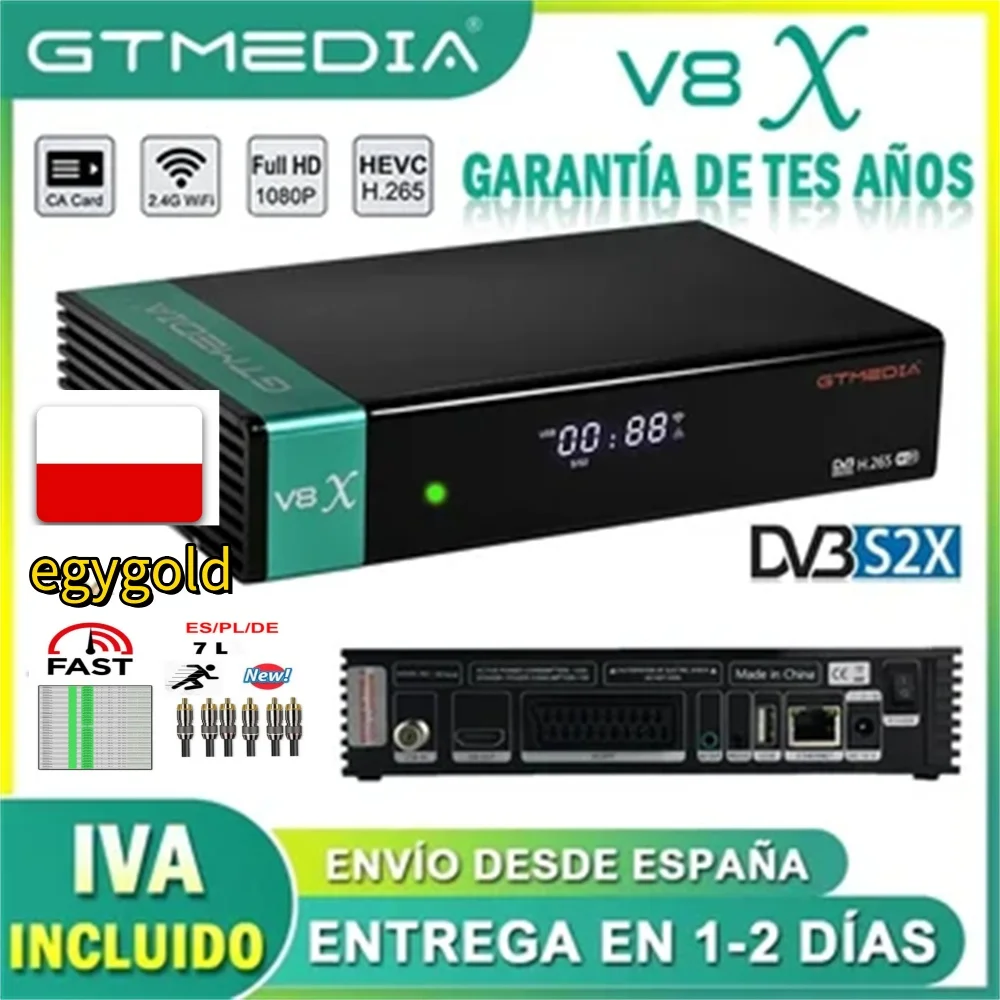 Satellite Receiver Gtmedia V7 S2X DVB-s2/S2X with USB Wifi FTA Digital Receiver upgrade gtmedia V8X hd Freesat V7S2X V8 NOVA IKS