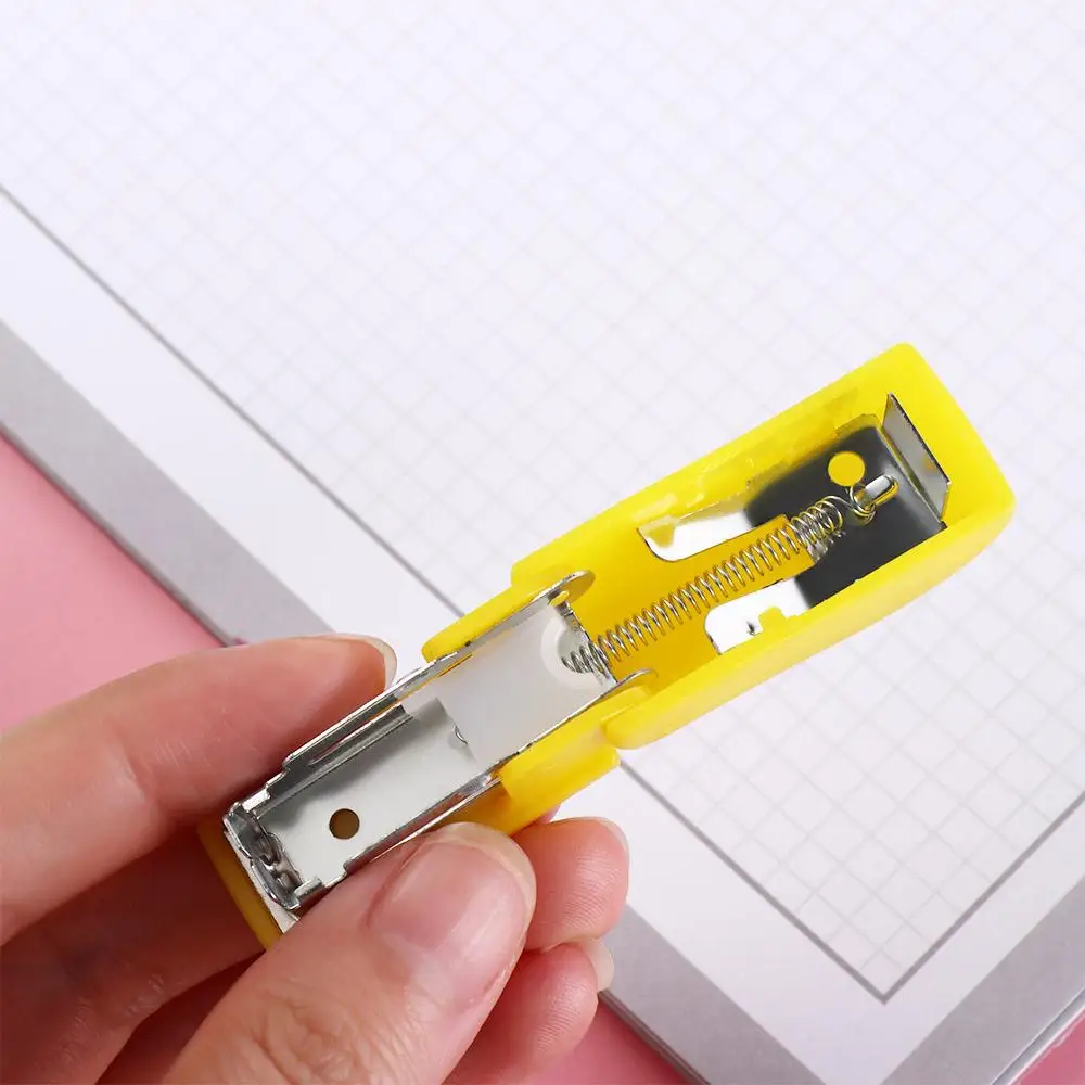 Portable Effortless Labor-Saving Stapler Set Small Fixing Bookbinding Machine Paper Binding Paper Stapling Tools Office