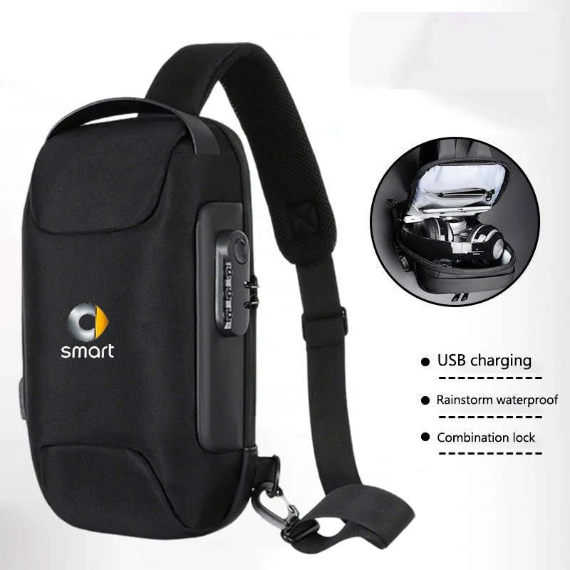 

Anti-Theft Lock Men's Travel Storage Shoulder Bag For Mercedes Benz AMG Smart W205 C300 W203 W206 W108 W124 W126 W140 W168 W169