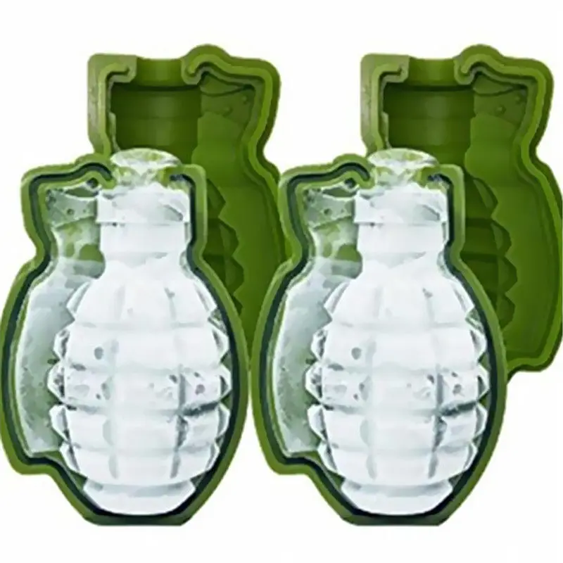 3D Ice Cube Mold Grenade Shape Ice Cream Maker Bar Drinks Whiskey Wine Ice Maker Silicone Kitchen Tool ice tray popsicle mold