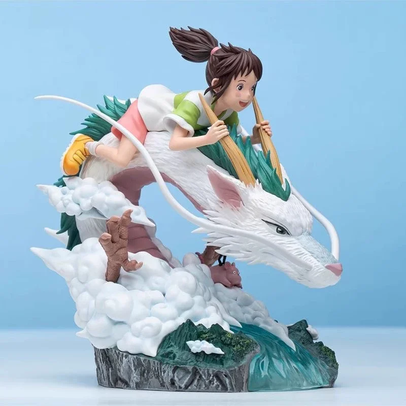 

Anime Spirited Away Little White Dragon Handmade Sculpture Model Fan Collection Ornament Toy