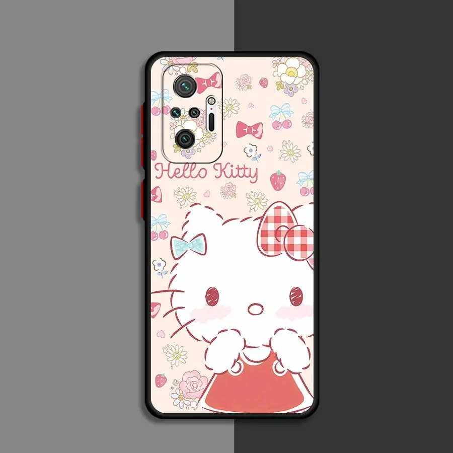 Sanrio Print H-Hellokitty Cat Phone case for Xiaomi Redmi 9 9A 9i 9C 9T 10 2022 10C 10A 12C 12 4G K40 Pro soft funda cases