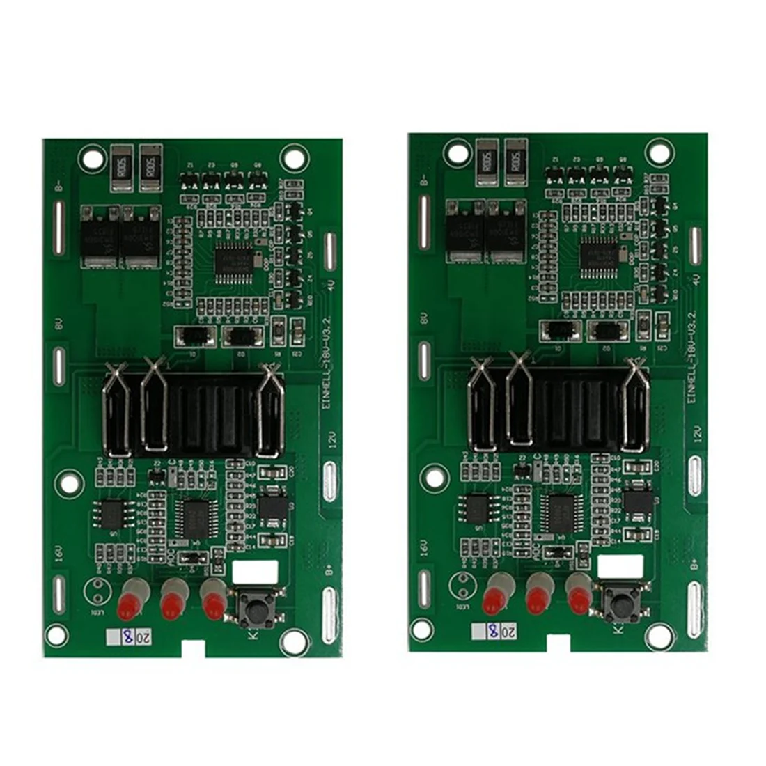 2 buah papan sirkuit pelindung isi daya baterai Li-Ion RISE-4511396 papan Pcb untuk daya Einhell x-ubah Lithium 18V 20V