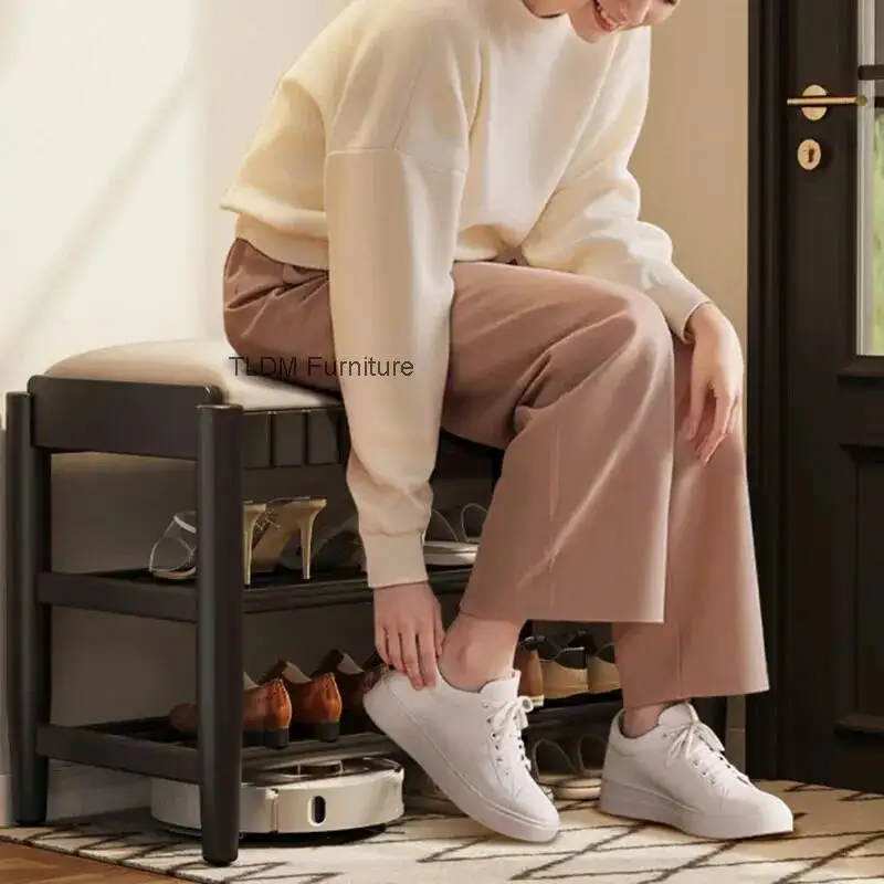 Salon Hallway Foot Stool Pouf Storage Designer Minimalist Modern Foot Stool Ergonomic Relaxing Tabouret Lounge Suite Furniture