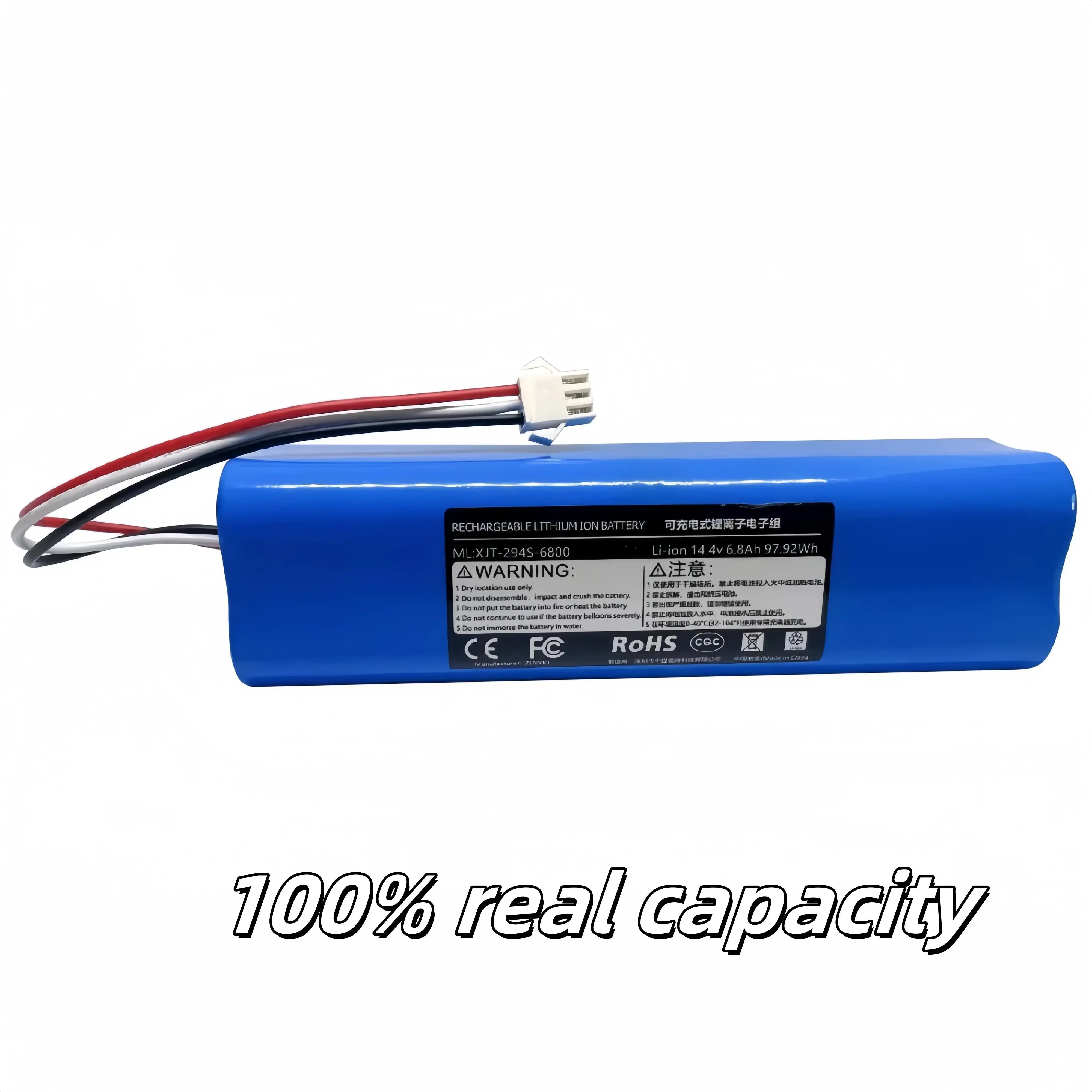 14.4V 6800mAh, Suitable for Lydsto R1, Rodmi Eve Plus, M7 Pro, M8 Pro, M9, U6, Vacuum Cleaner Original Rechargeable Batteries