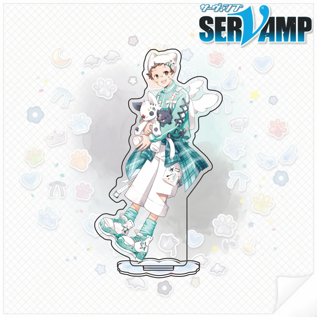 Servamp Series 2026New Arrival Acrylic Stand Mahiru Kuro Lawless Angel & Devil Theme Character Desktop Collectible Gift Keychain
