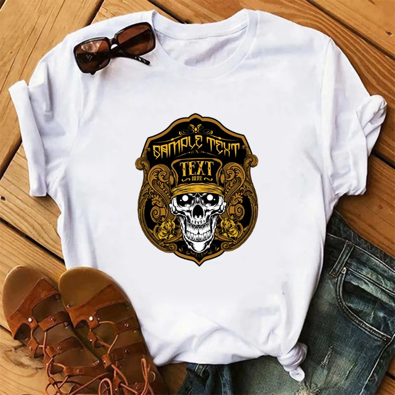 DIY Punk Skull Heat Transfers Patch Iron On Transfers For Clothing Patch Palm Jacket Motorcycle Hip Hop Cool Sticker For T-Shirt