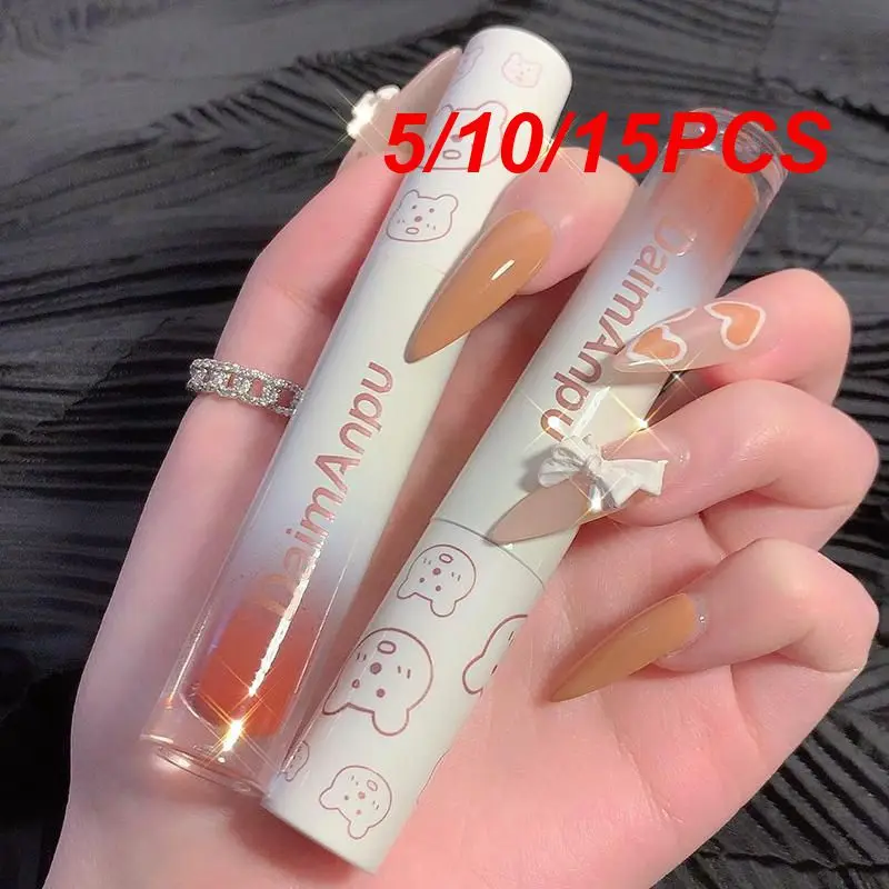 

5/10/15PCS Mirror Water Lip Gloss Soft Silky Lipgloss 6 Colors Liquid Lipstick Lips Makeup Cute Bear Lip Glaze Red Lip Tint