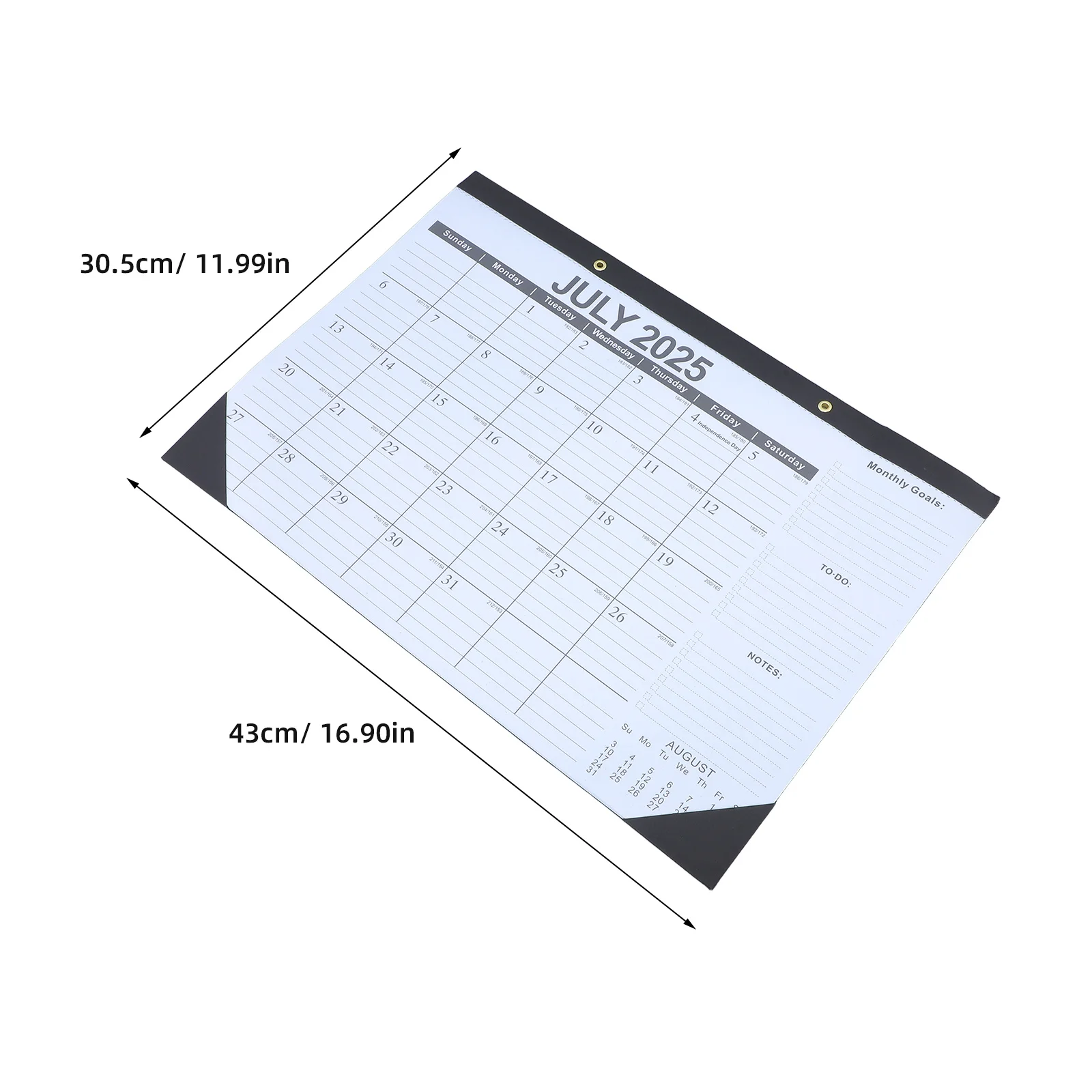 2025-2026 تقويم حائط لمدة 18 شهرًا ورق سميك سهل القراءة للمنزل والمكتب والمدرسة والجدول الزخرفية للمخطط الشهري