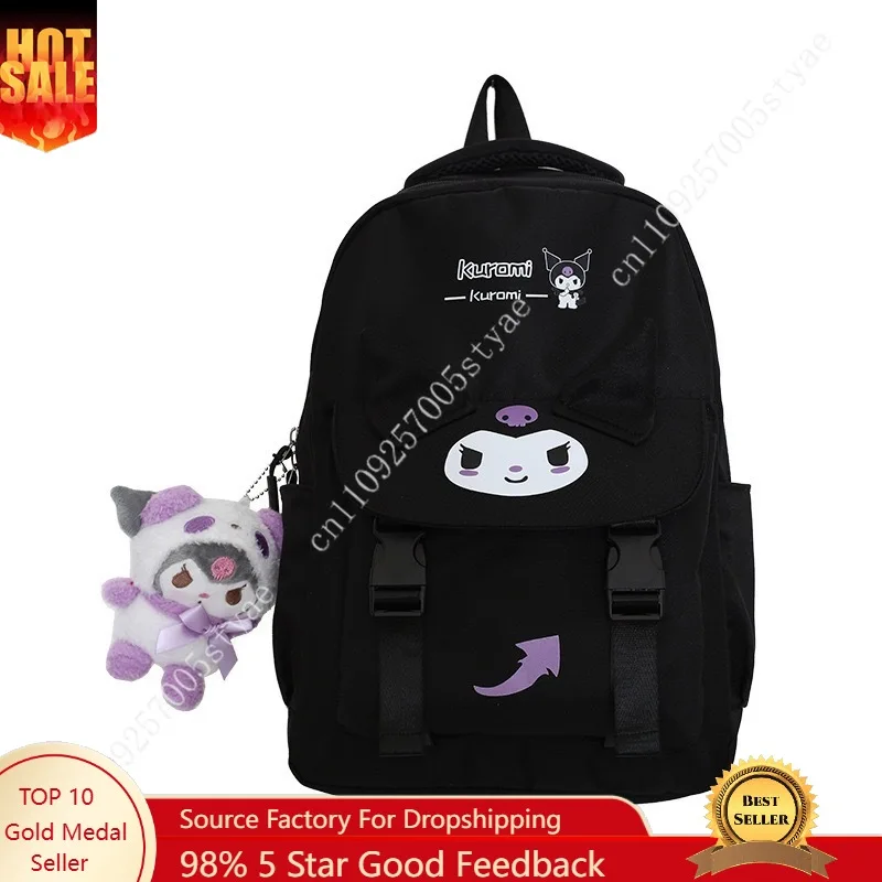 

Sanrio Cartoon Cute Girly Schoolbag Student Bag Primary and Secondary School Student Schoolbag Backpack Light Weight Bag