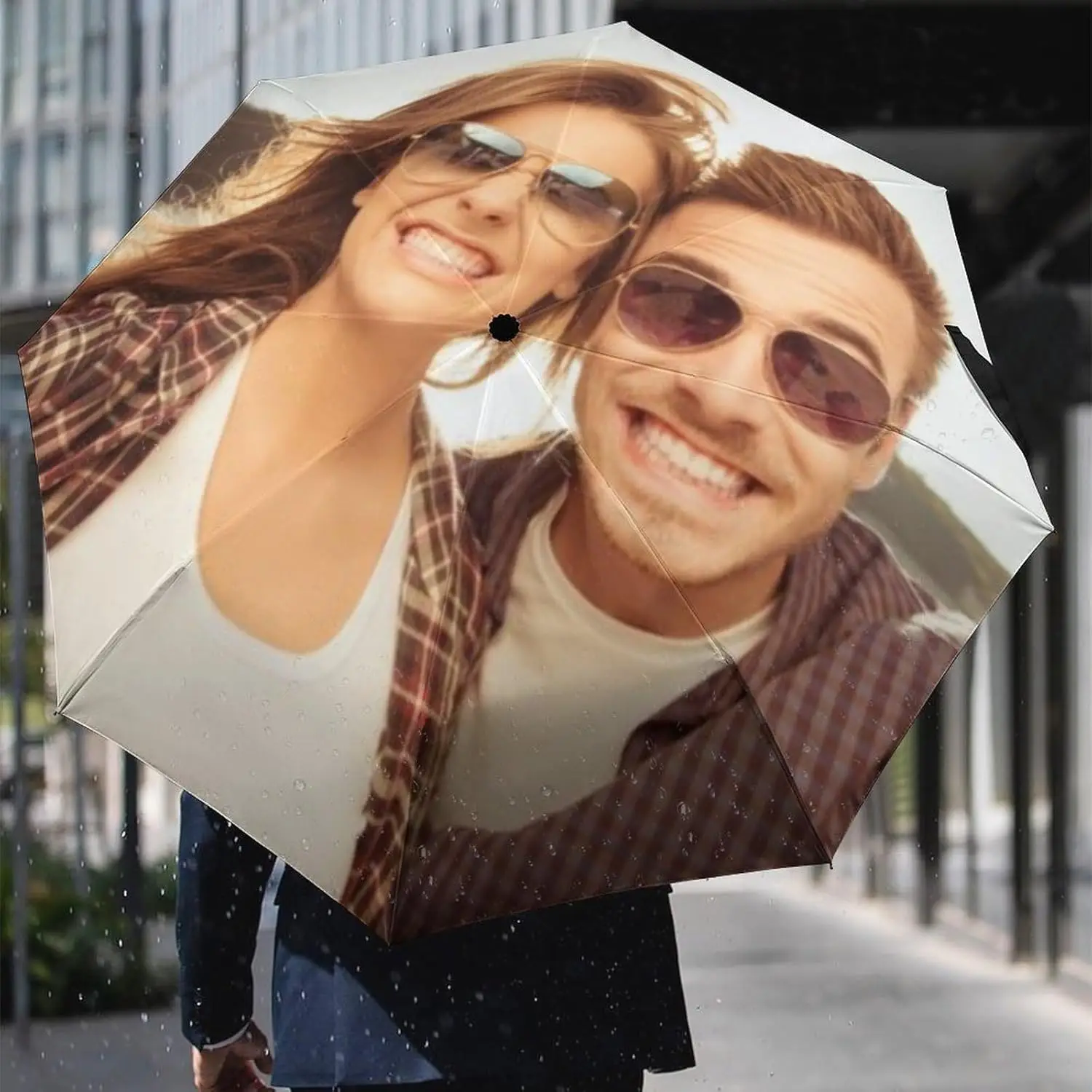Custom Umbrella,Customized Images and Text Umbrellas,Personalised Folding Portable Umbrella for Men, Women and Family, Rain, Sun