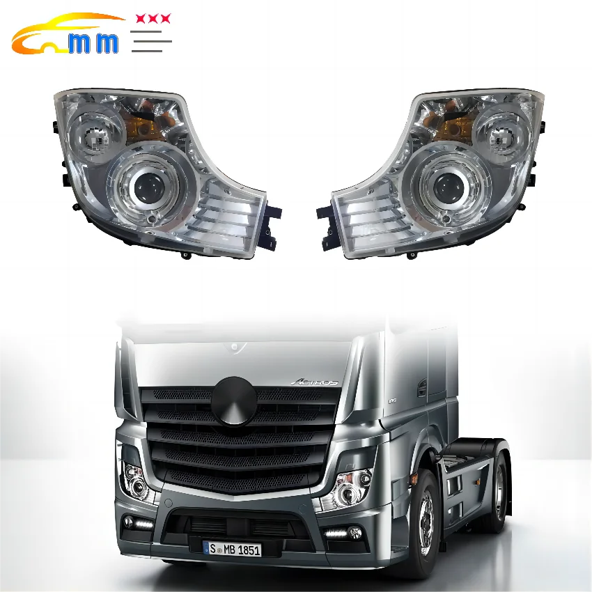 1PC 24V Truck Head Lamp For MERCEDES BENZ ACTROS MP4 Head Lighting A9608200539 A9608200439