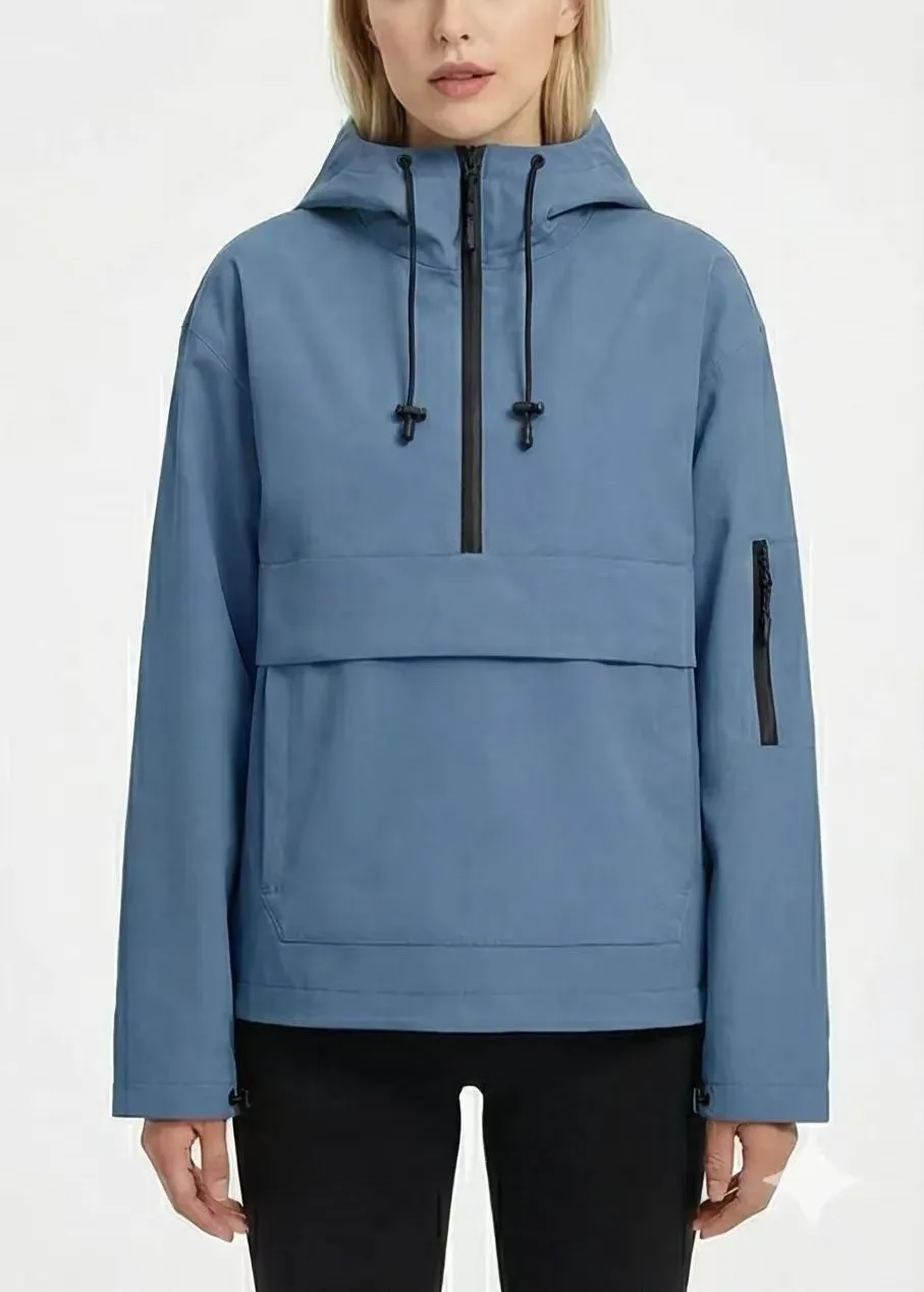 Neuer Damen-Freizeit-Sport-Trenchcoat Frühling Herbst Kapuzen-Parka Oberbekleidung Modischer Damen-Pullover Jumper Anzugjacke mit Reißverschluss – Detail 7