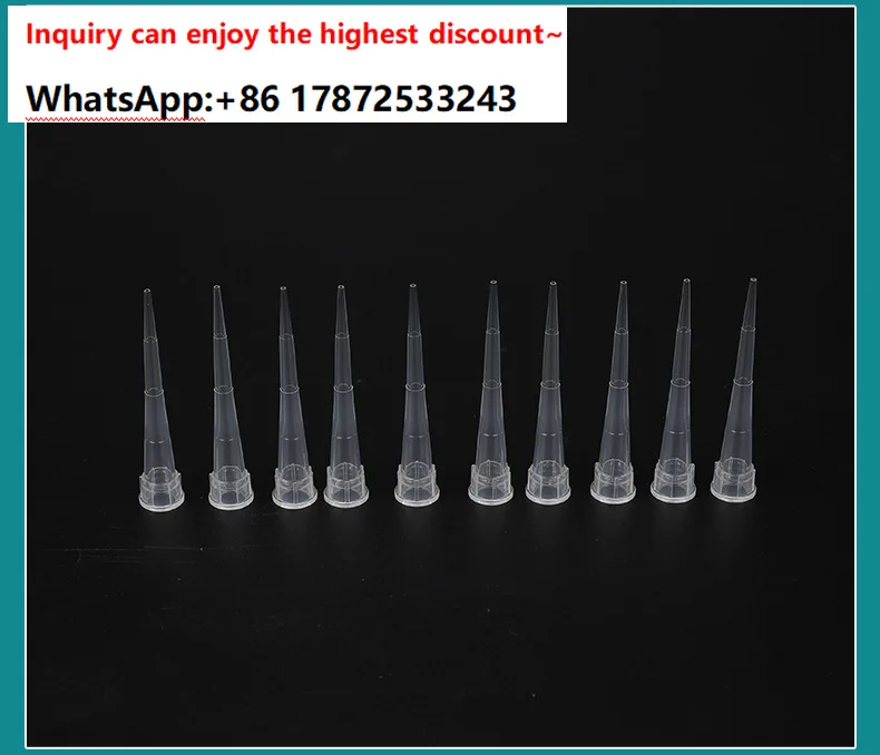 10ul transparent bag suction head disposable suction head laboratory consumables multi specification pipette suction head