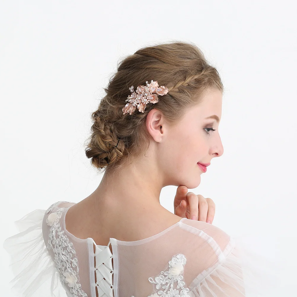 

Elegant Crystal Bridal Hair Accessories Headdress Hair Comb Wedding Party Accessory For Brides Women All Occasions S8138