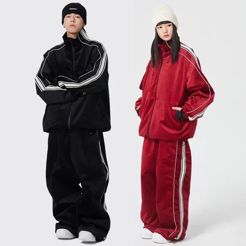 Conjunto de Snowboard para hombre y mujer, traje deportivo a prueba de viento, chaqueta, pantalón, ropa de nieve, montaña al aire libre, novedad de 2025