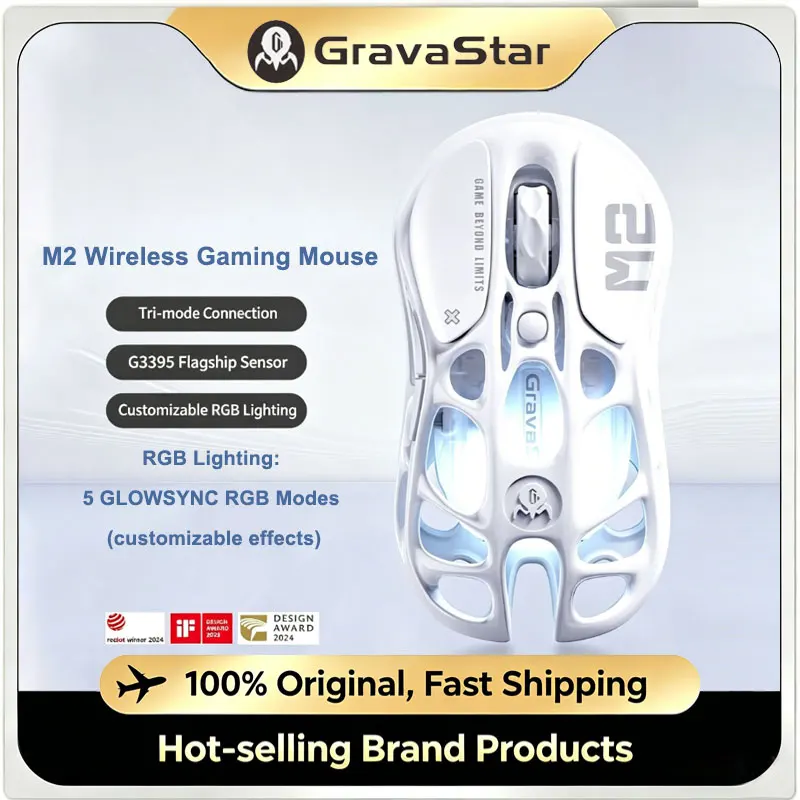 souris-de-jeu-sans-fil-gravastar-mercury-m2-26000-dpi-capteur-paw3395dm-79g-design-leger-et-evide-5-boutons-programmables