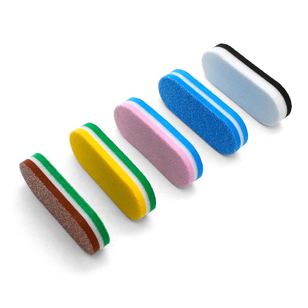 12/24/36Pcs Double-sided Nail Files Set Thin Sponge Professional Mini Nail File Buffer Block Sanding Files Manicure Accessories