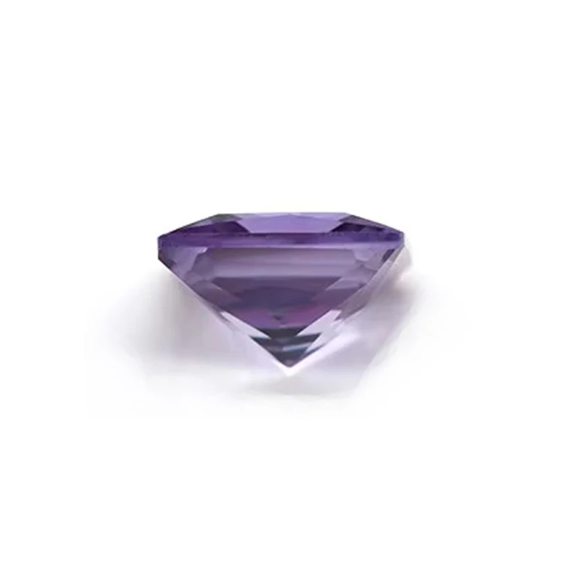Synthetische korund Alexandrite kleurverandering 10x10 mm (1 stuk) Princess Square losse edelsteen