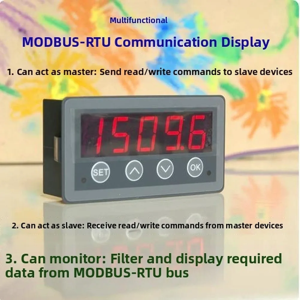 5 Digit 0.56 Inch LED RS485 For MODBUS Meter for Master Slave and Monitor Mode Operation in Automation Systems