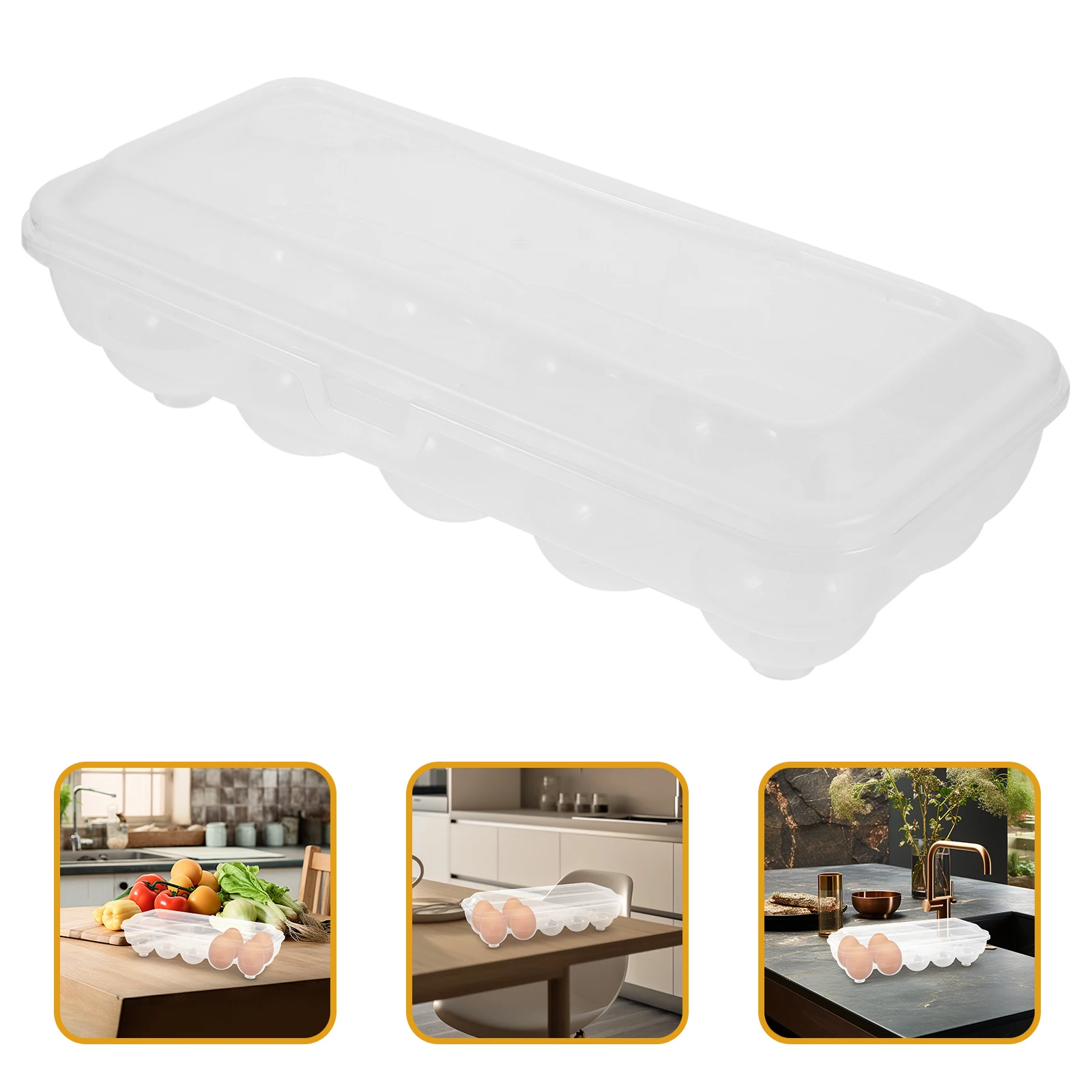 

Rack ganizer Transparent Egg Holder for Fridge Storage Bin Container Reusable Plastic Kitchen ganizers Egg Box