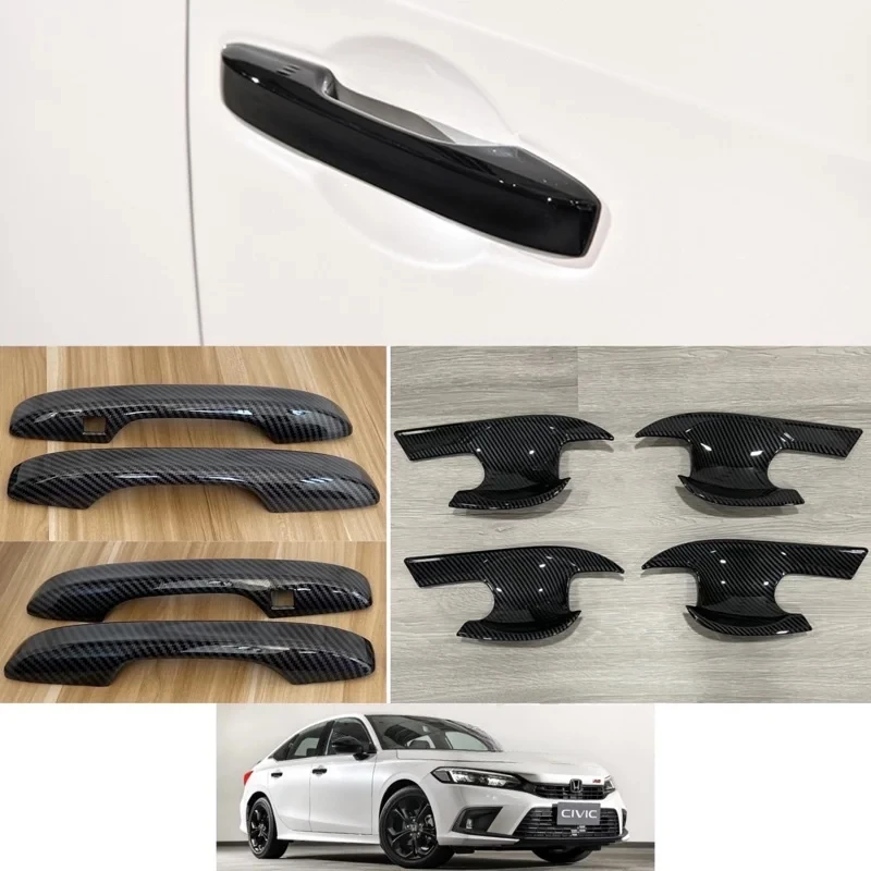 For 2022 -2024 Honda Civic FE Door Handle Cover Door Protection Non-porous Design Exterior Accessories