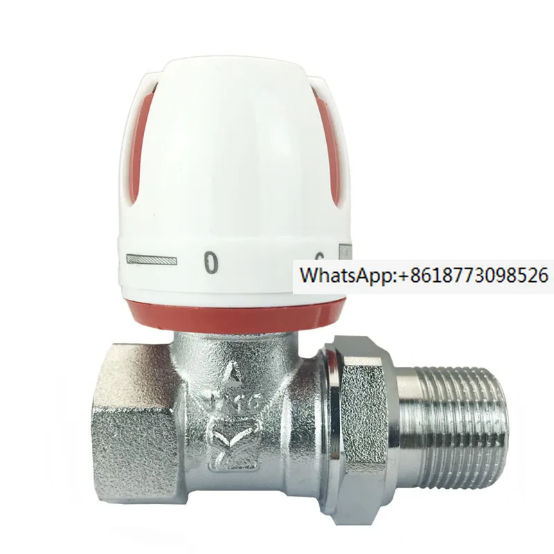 Special temperature control valve for water distributor and floor heating, return valve PPR1216 1620 heat sink