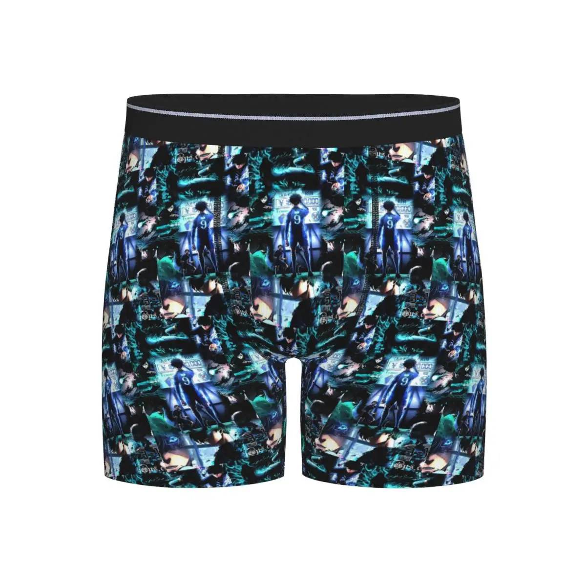 

Длинные трусы-боксеры, шорты Rin Itoshi, футбольные трусы с синим замком, мужское дышащее нижнее белье для Homme, мужской подарок бойфренду