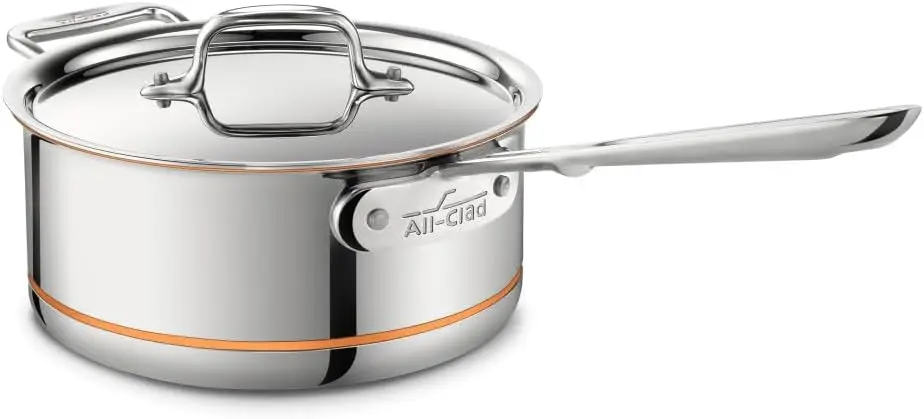 

5-Ply Stainless Steel Sauce Pan 3 Quart, Induction & Oven Safe Up to 600°F, Even Heating Cookware