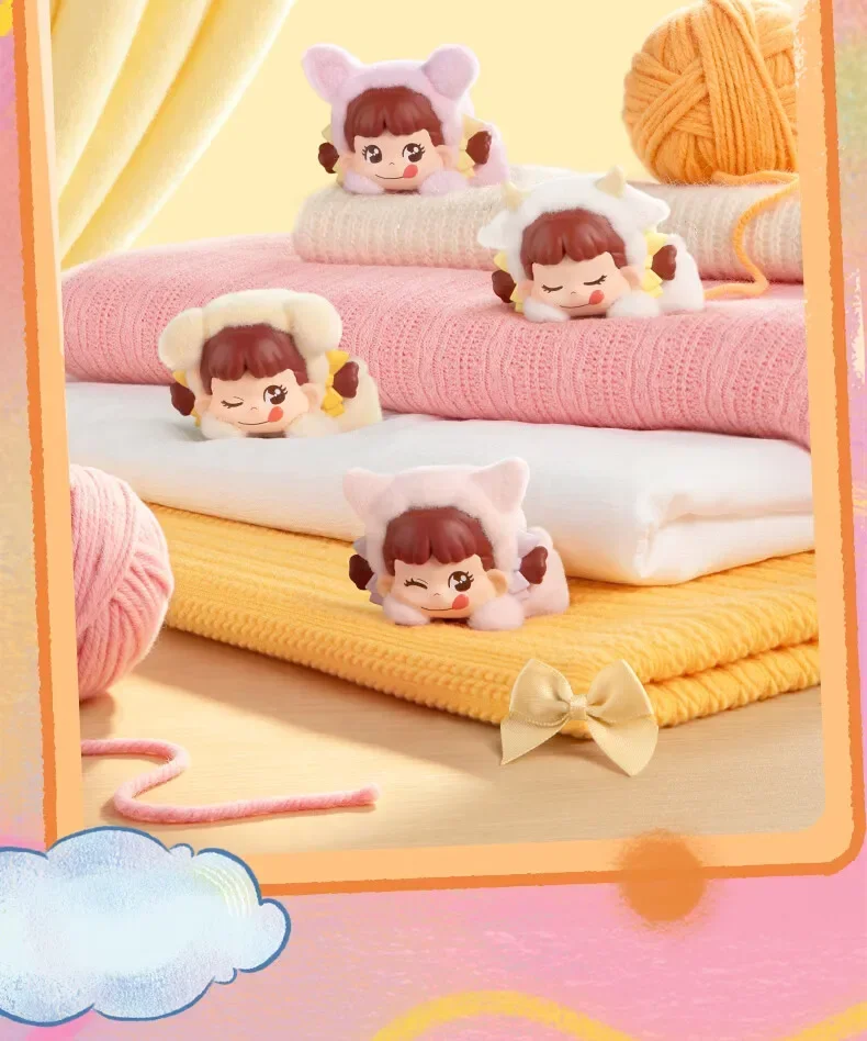 FUNISM FUJIYA PEKO Dream Adventure Lying Hippers Blind Box Mini Figure Car Phone Dashboard Desk Ornament Birthday Gift Fans
