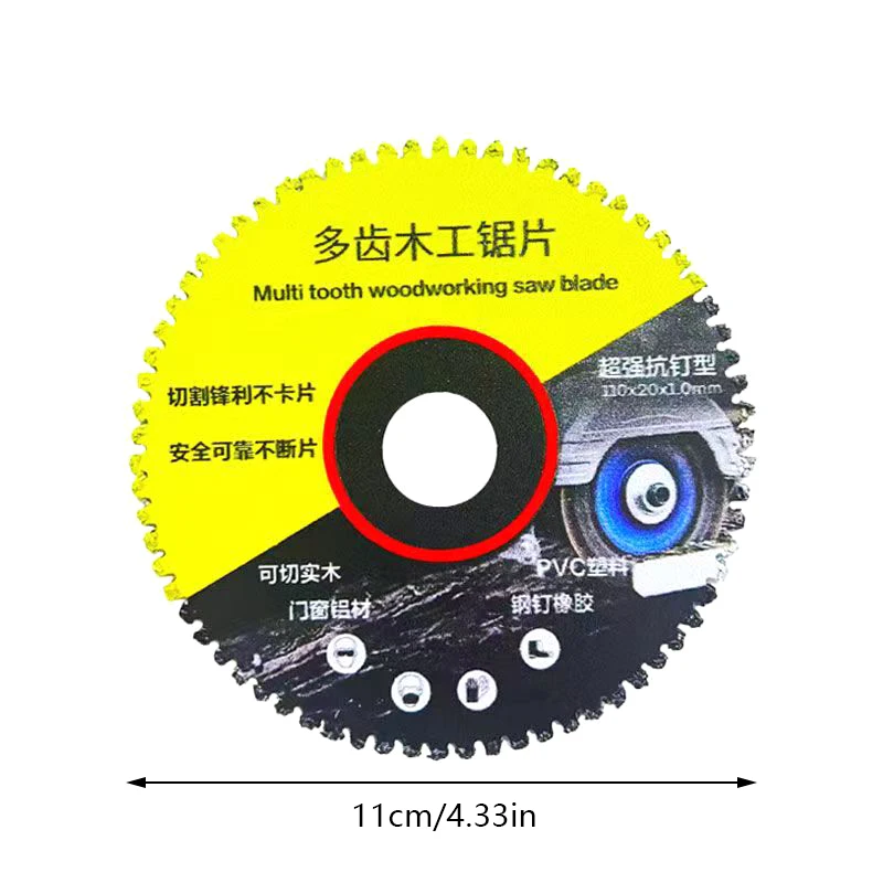 قطعة واحدة من قرص قطع الخشب الرفيع للغاية - أداة نجارة بشفرة منشار دائرية لطاحونة الزوايا