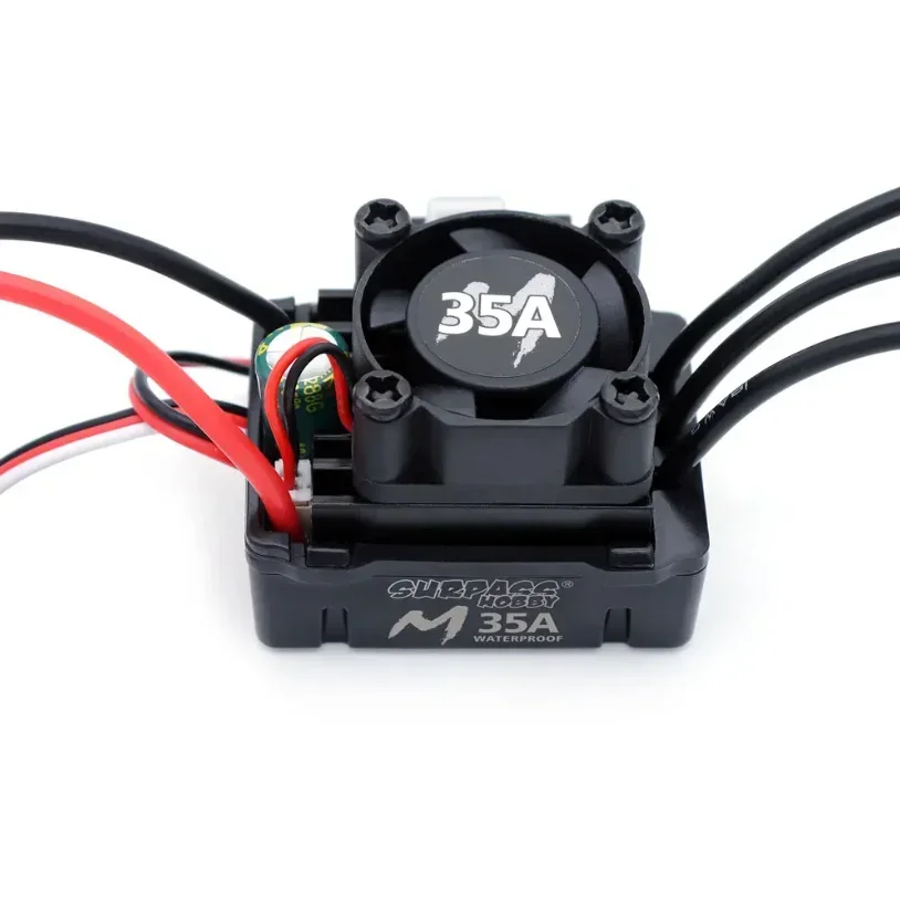 Surpass Hobby M35A/M45A/M60A: ESC impermeable 2-3S con BEC incorporado: para buggies RC 1/10-1/18 y carreras de camiones monstruos