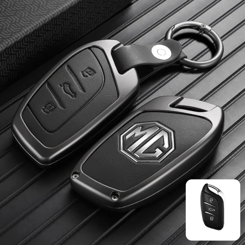 Autoschlüsselhülle für MG aus Zinklegierung, vollständiger Schutz, stoßfest, MG ZS, MG 4, MG HS, MG 5, MG RX8, robustes Autozubehör