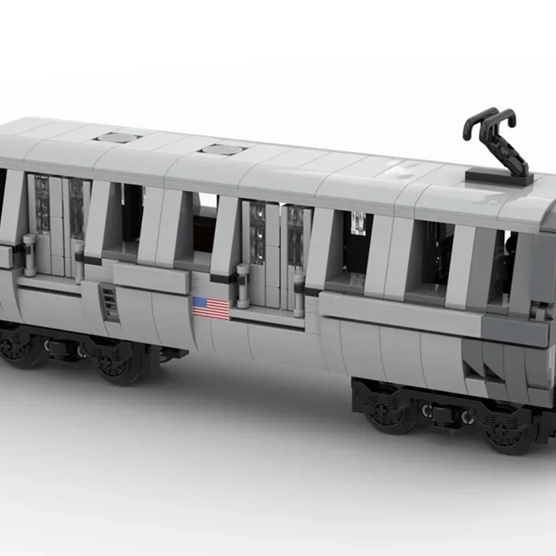 Cidade modelo de carro moc tijolos de construção nova york subterrâneo metrô tecnologia blocos modulares presentes brinquedos natal diy conjuntos montagem