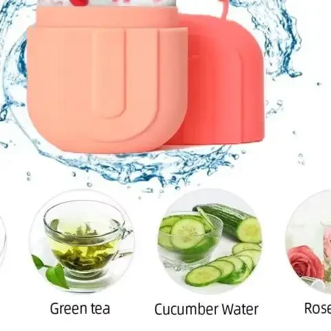 أسطوانة ثلج مضغوطة باردة للوجه والعيون لتدليك التجميل من السيليكون قالب ثلج تبريد وثبات أداة العناية ببشرة الوجه