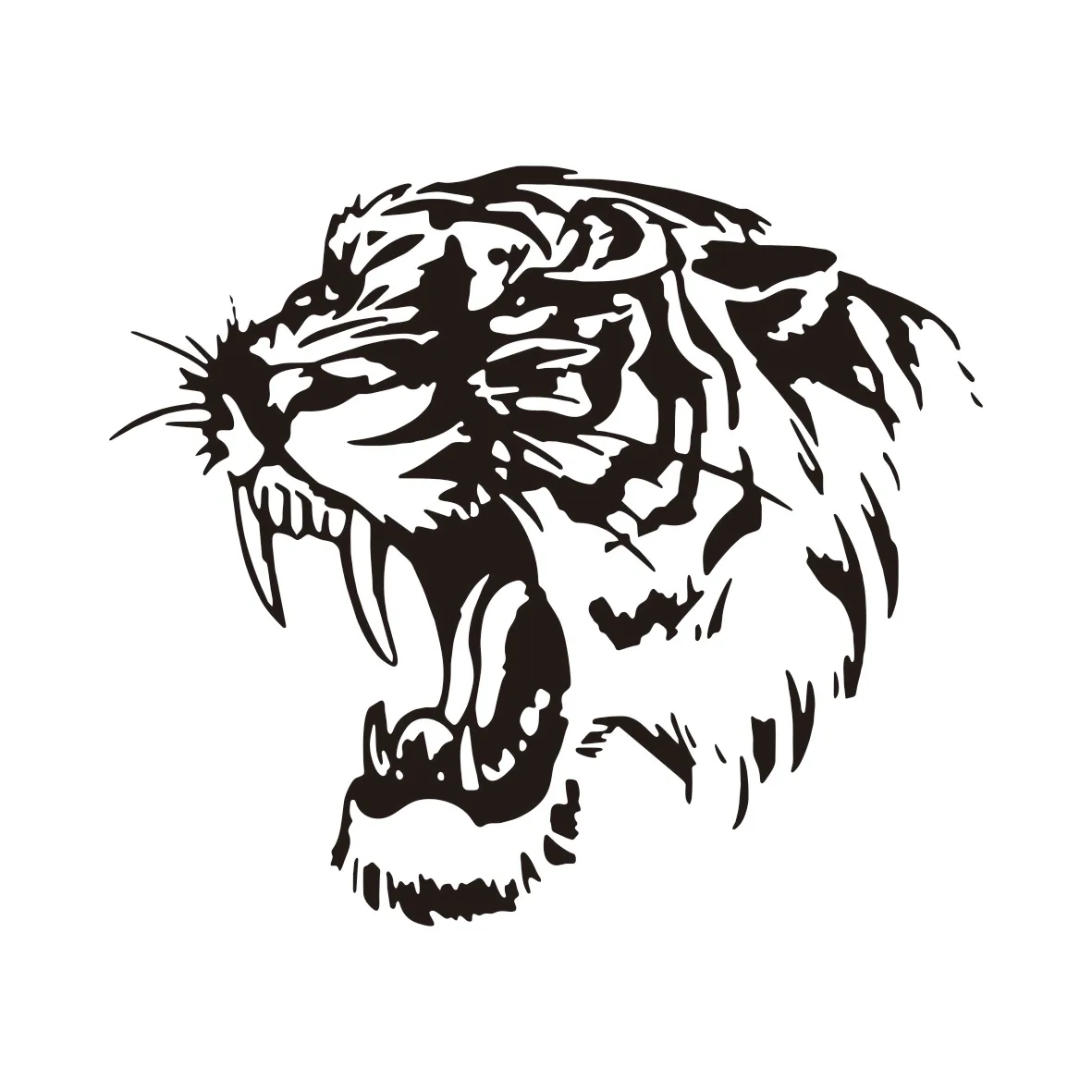 Saber-toothed Tiger Vinyl Car Sticker Waterproof Removable Decal Self-adhesive Auto Decoration Personality Styling