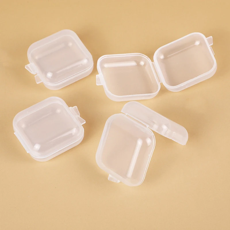 10Pcs Portable False Eyelashes Box Travel Empty Lashes Holder Case Container Storage Organizer Makeup Lash Supplies Accessories