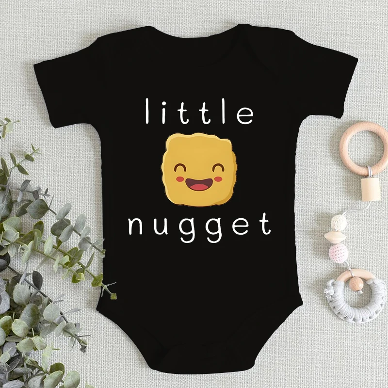 Baby Jumpsuits Little Nugget Cartoon Fashion Cotton Newborn Bodysuit 0-24 Months Boy Girl Infant Romper Short Sleeve Baby Onesie