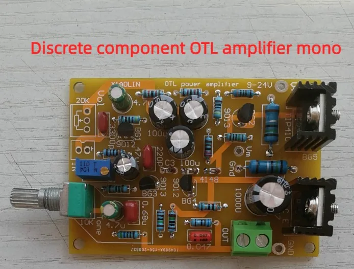 OTL Power Amplifier Kit Plastic Tube Version Discrete Component Power Amplifier Board Kit DIY Nostalgic Power Amplifier Board