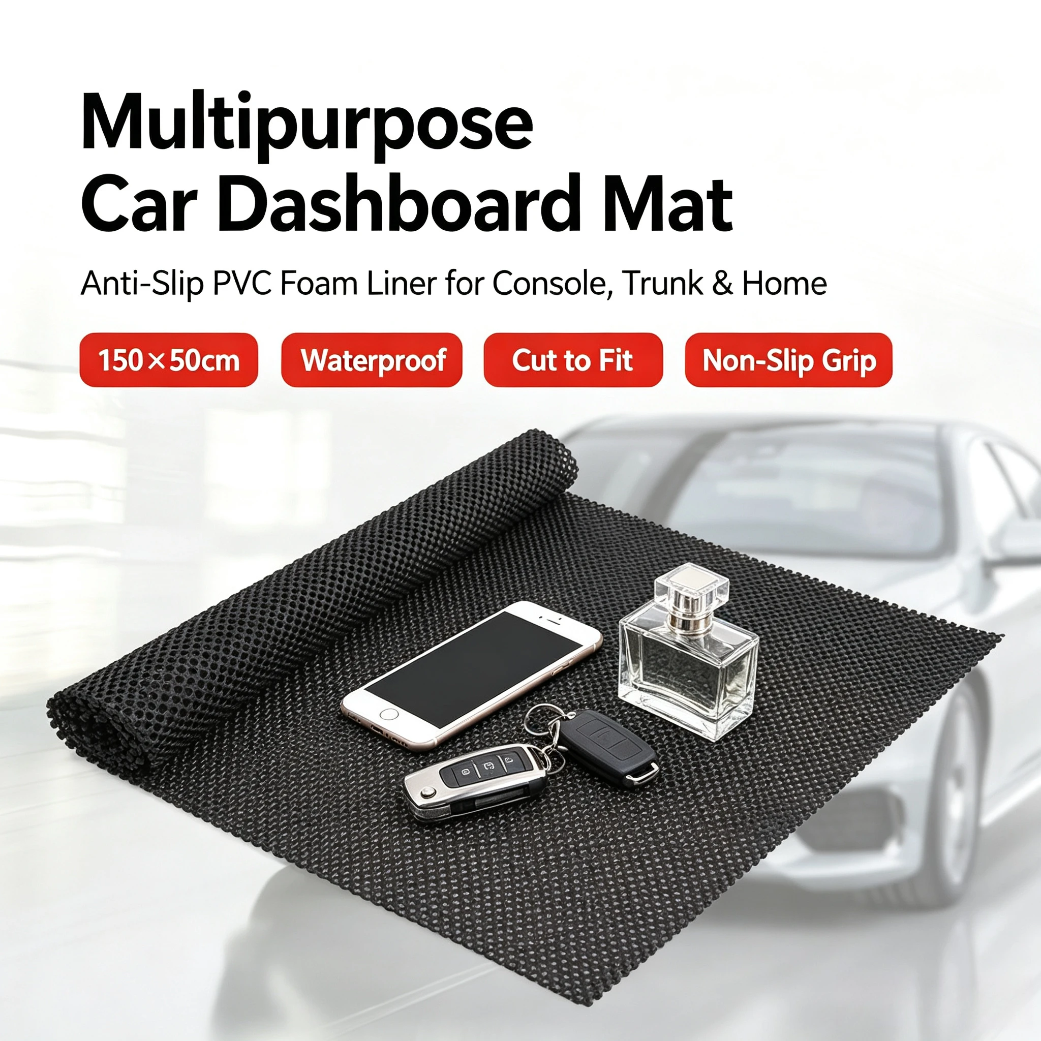 Waterproof Car Trunk Mat PVC Non Slip Cargo Liner Universal Boot Floor Protector Easy Clean Vehicle Storage Protection Pad