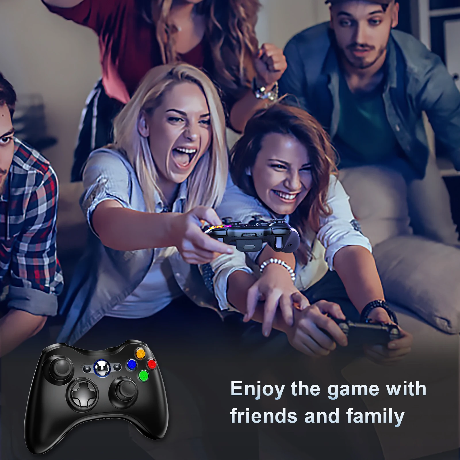 ل Xbox 360 تحكم 2.4G لوحة ألعاب لاسلكية المقود ل مايكروسوفت XBOX360 ل PC ويندوز 7/8/10 أذرع التحكم في ألعاب الفيديو Joypad