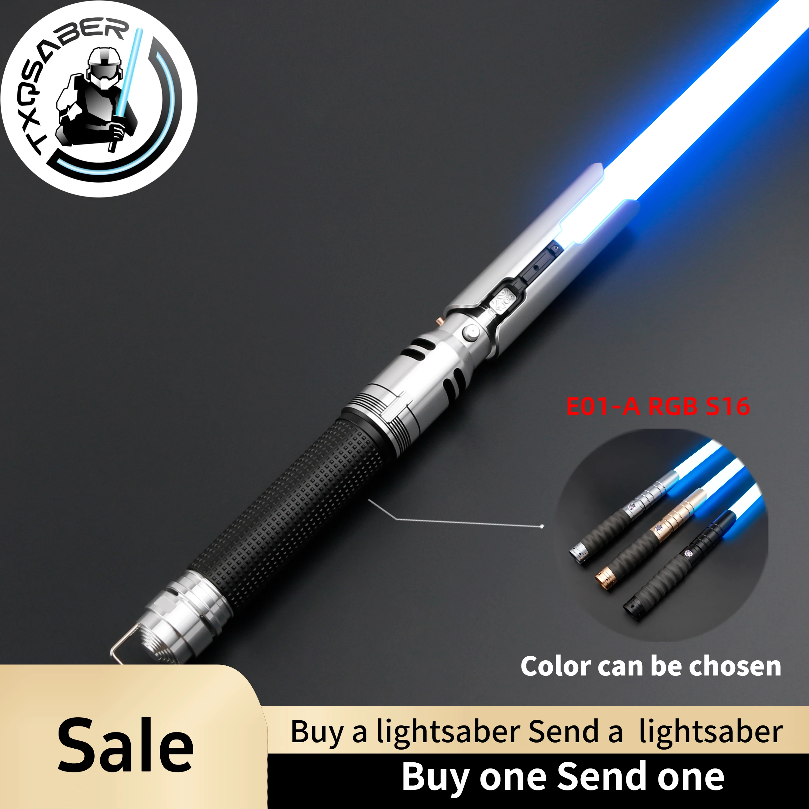 

TXQSABER Replica Lightsaber Cal Kestis EP4 SD RGB Noe Pixel Light Sword Metal Handle FOC Smooth Swing Blaster Laser Sword Toys