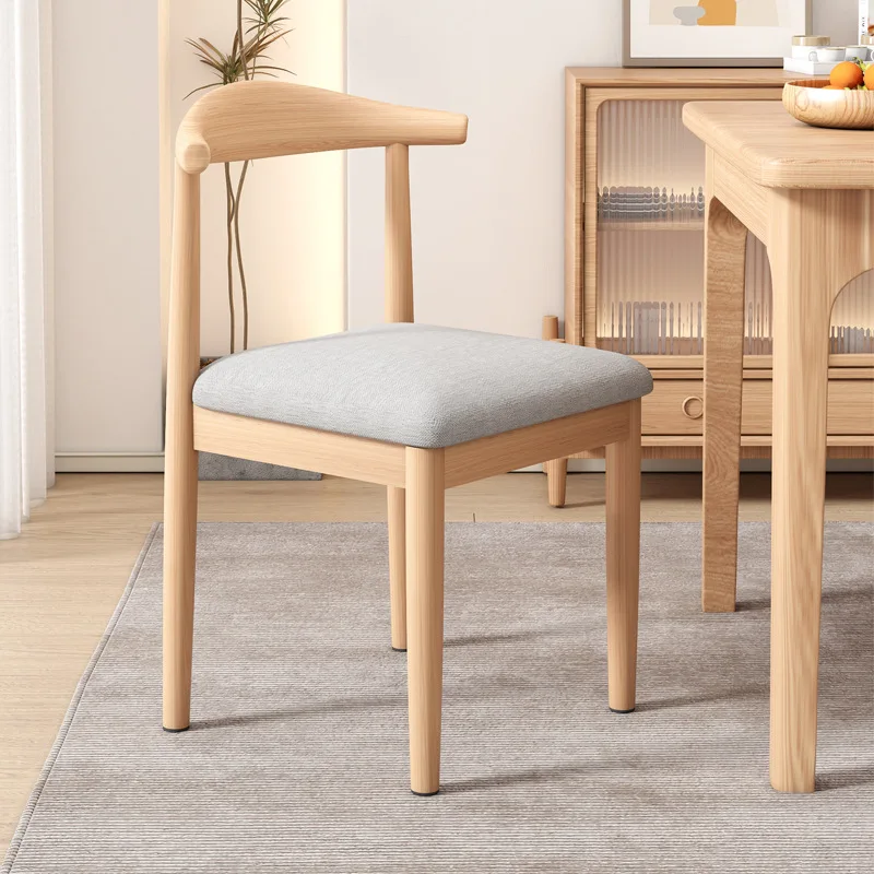 

New Nordic dining chair Modern simple dining room chair Home study desk chair Bedroom back stool