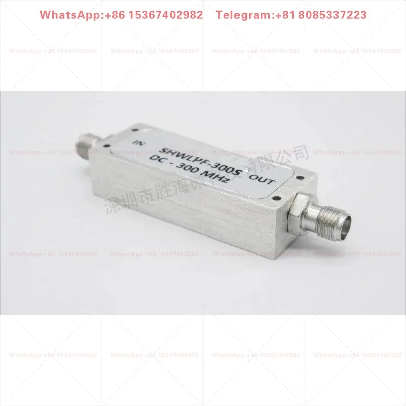 DC-300MHz SMA Low Pass RF Filter,  Insertion Loss & VSWR High Performance Component