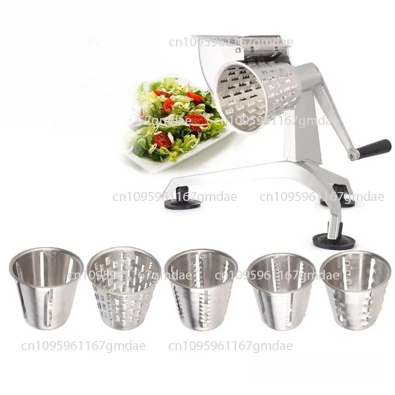 multifunctional-hand-cranked-rotary-planer-five-stainless-steel-blade-hand-cranked-salad-machine-vegetable-cutter