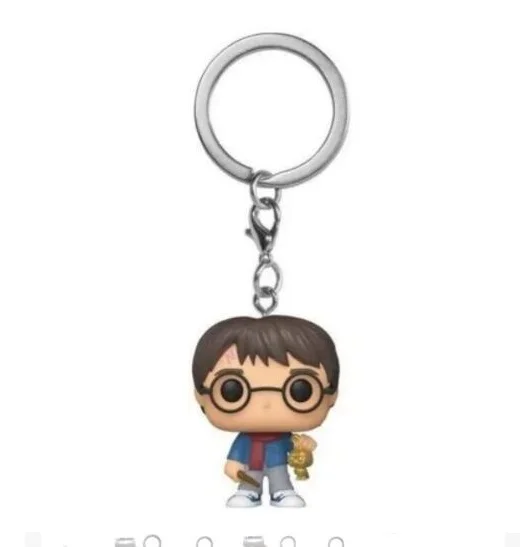 Funko POP Keychain Toy Harried Hermione Potters Series Ginny Ron Hedwig Snape Fawkes Dementor Luna Pocket Pop Key Ring Chain Toy