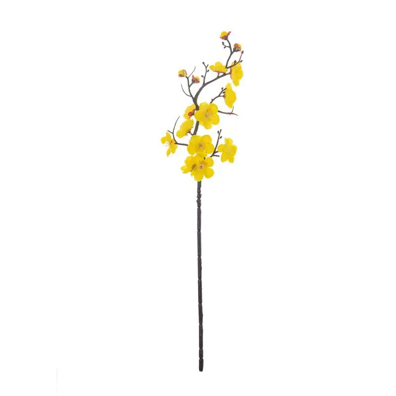 1pc Kunstbloemen Lente Pruimenbloesem Perzik Tak Zijden Bloemen Thuis Bruiloft Decoratie Kerstkransen Accessoires