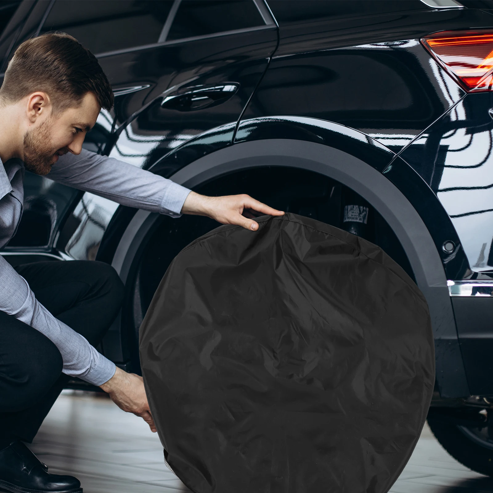 

Tire Cover Wheel Protectors 27-29 Inch Universal Tire Covers for Truck Trailer RV Car Anti Rust Waterproof Foldable Accessories